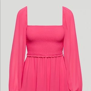 NWT Aritzia Wilfred Tempest Mini Dress Sz XL in Bright Rose